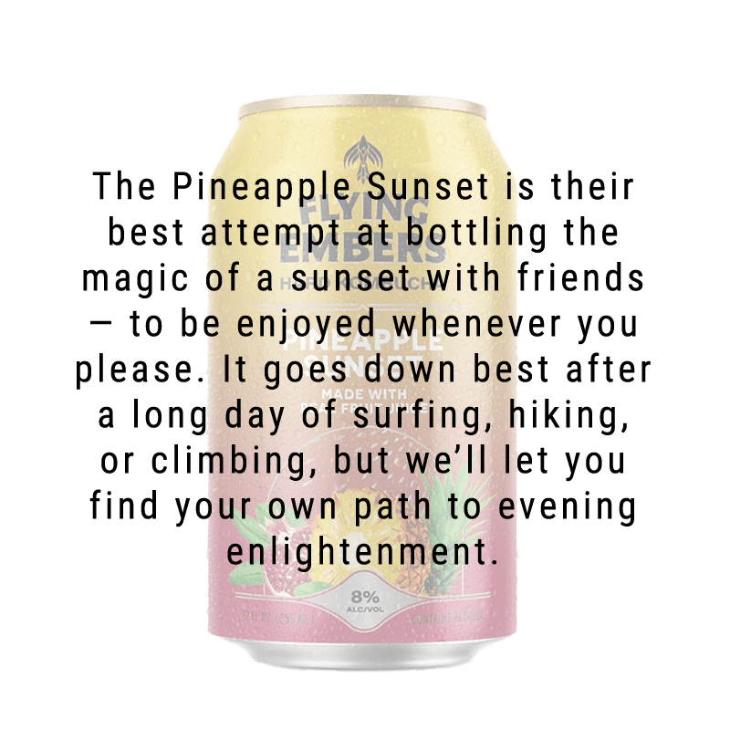 
            
                Load image into Gallery viewer, Flying Embers Pineapple Sunset Hard Kombucha 6 pack 12.oz
            
        