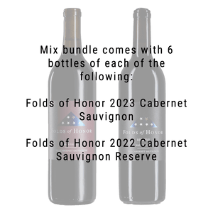 Folds of Honor 2023 Cabernet Sauvignon & 2022 Cabernet Sauvignon Reserve 12 Pack
