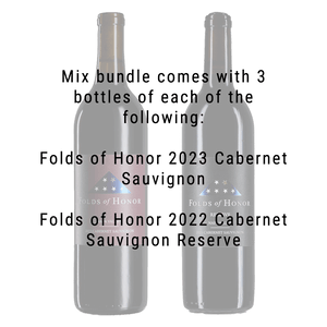 Folds of Honor 2023 Cabernet Sauvignon & 2022 Cabernet Sauvignon Reserve 6 Pack