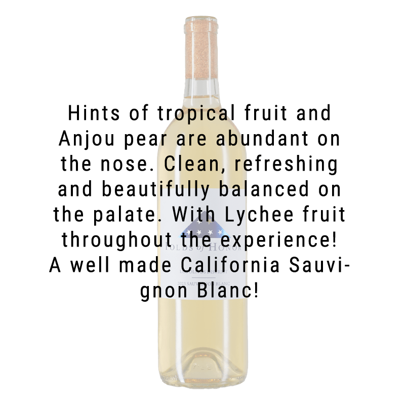 Folds of Honor 2023 Sauvignon Blanc 6 Pack