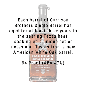 
            
                Load image into Gallery viewer, Garrison Brothers Single Barrel Texas Straight Bourbon Whiskey 750mL
            
        
