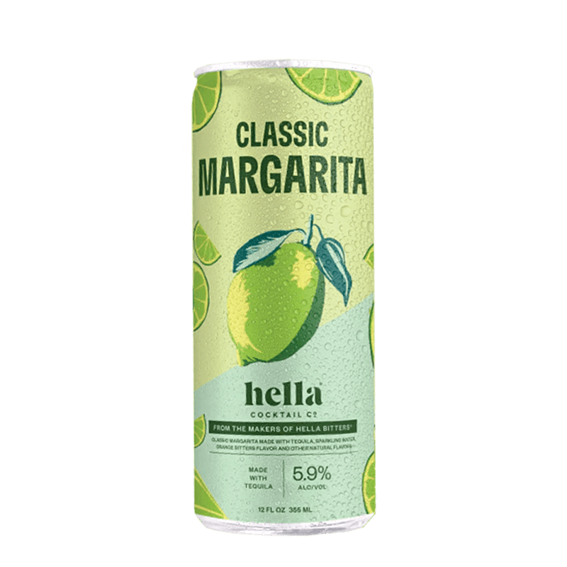 Hella Cocktail Co. Classic Margarita Cocktail 4 pack 12.oz