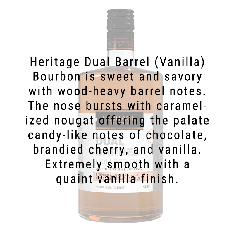 Heritage Distilling Dual Barrel (Vanilla) Bourbon Whiskey 750mL