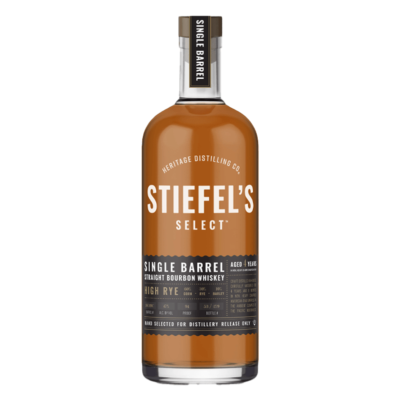 Heritage Distilling Stiefel's Select Single Barrel: High Rye Bourbon 750mL