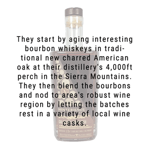 Hinterhaus Distilling Calaveras Cask Finish Bourbon Whiskey 750mL