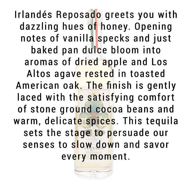 Irlandes Tequila Reposado 750mL