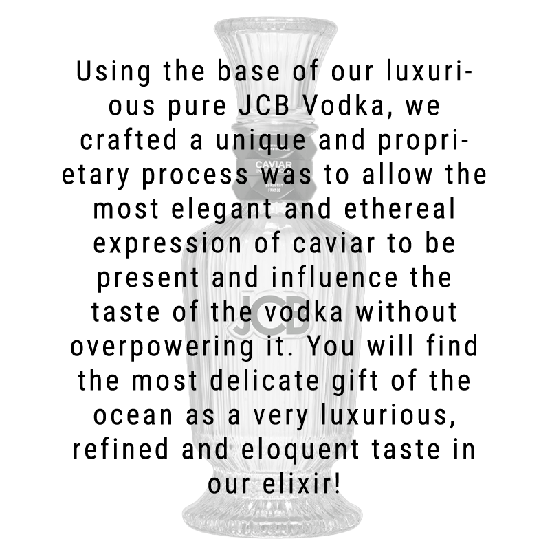 JCB Spirits Caviar Infused Vodka 750mL