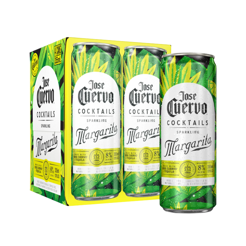 Jose Cuervo Authentic Sparkling Margarita 355mL 4 Pack