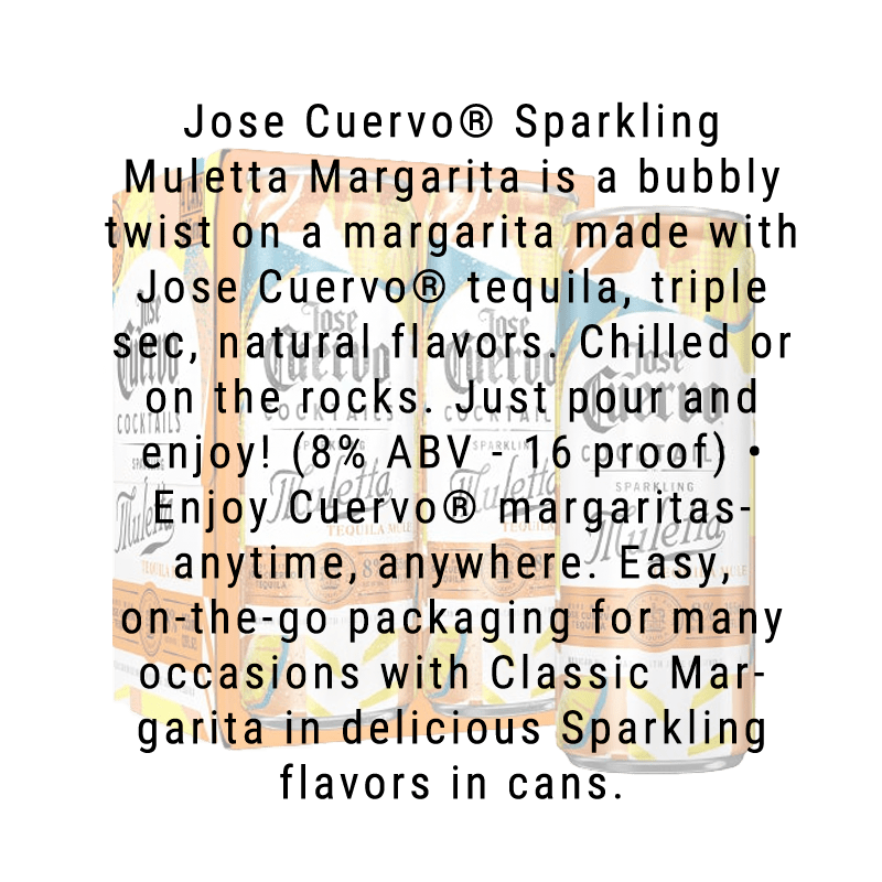 
            
                Load image into Gallery viewer, Jose Cuervo Authentic Sparkling Muletta 355mL 4 Pack
            
        