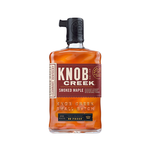 Knob Creek Smoked Maple Bourbon Flavored Whiskey 90 Proof 750ml Bottle with Rich Maple Flavor