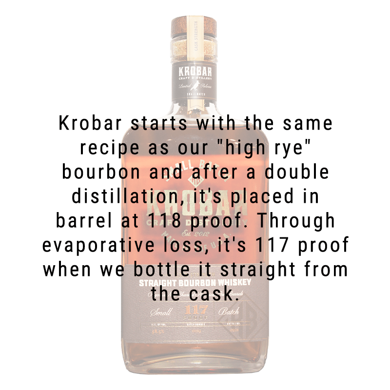 Krobar Cask Single Barrel Strength Straight Bourbon Whiskey 750ml