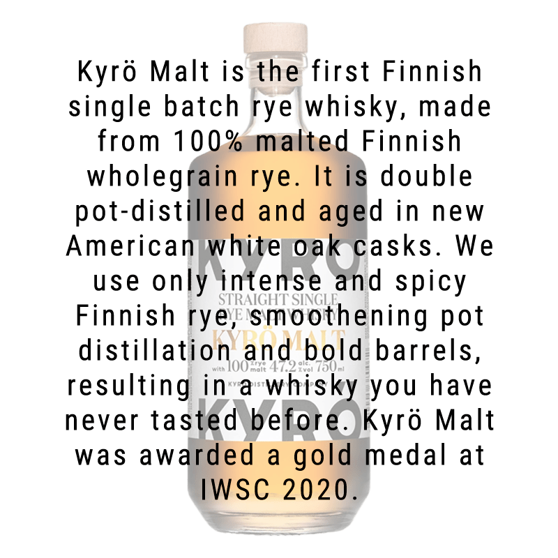 Kyro Rye Malt Whiskey 750ml