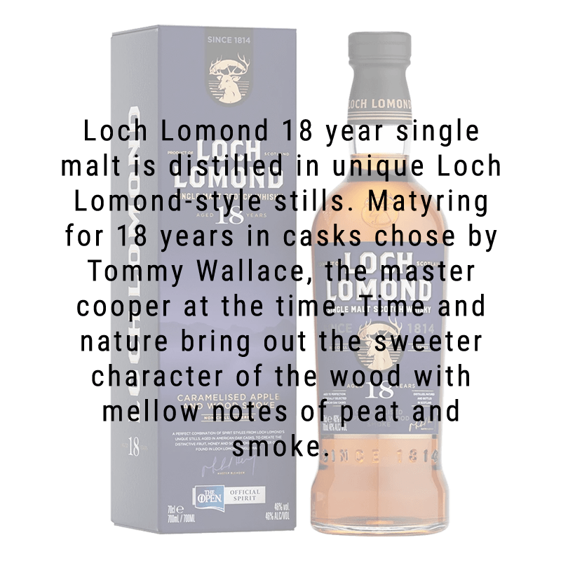 Loch Lomond 18 Year Single Malt Scotch Whisky 750mL