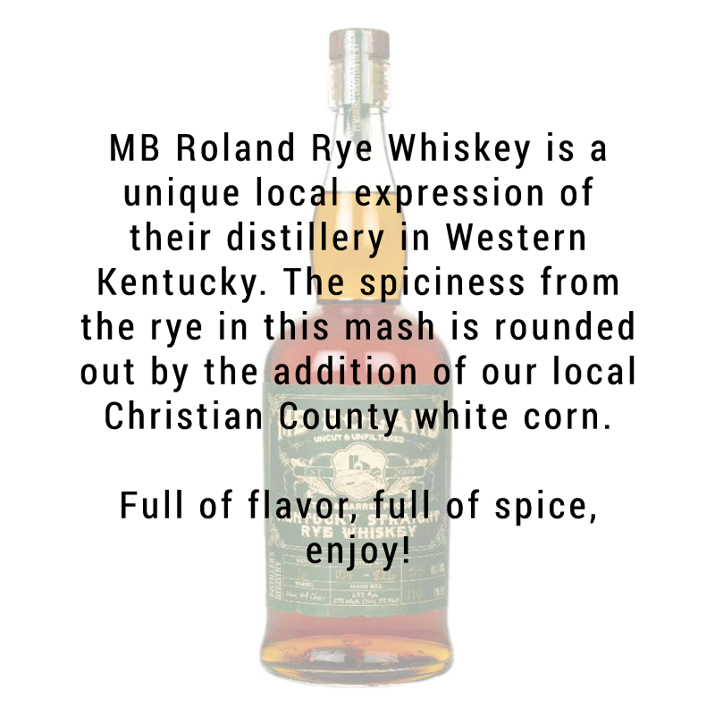 
            
                Load image into Gallery viewer, MB Roland Kentucky Straight Rye Whiskey 750mL
            
        