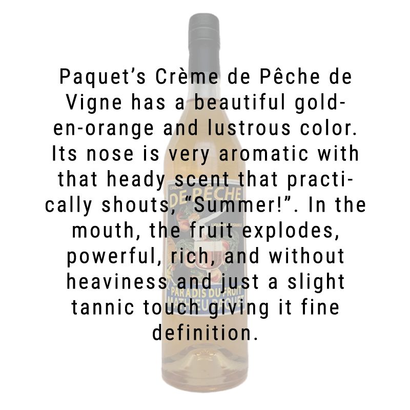 Mathieu Paquet Creme de Peche Liqueur 750ml