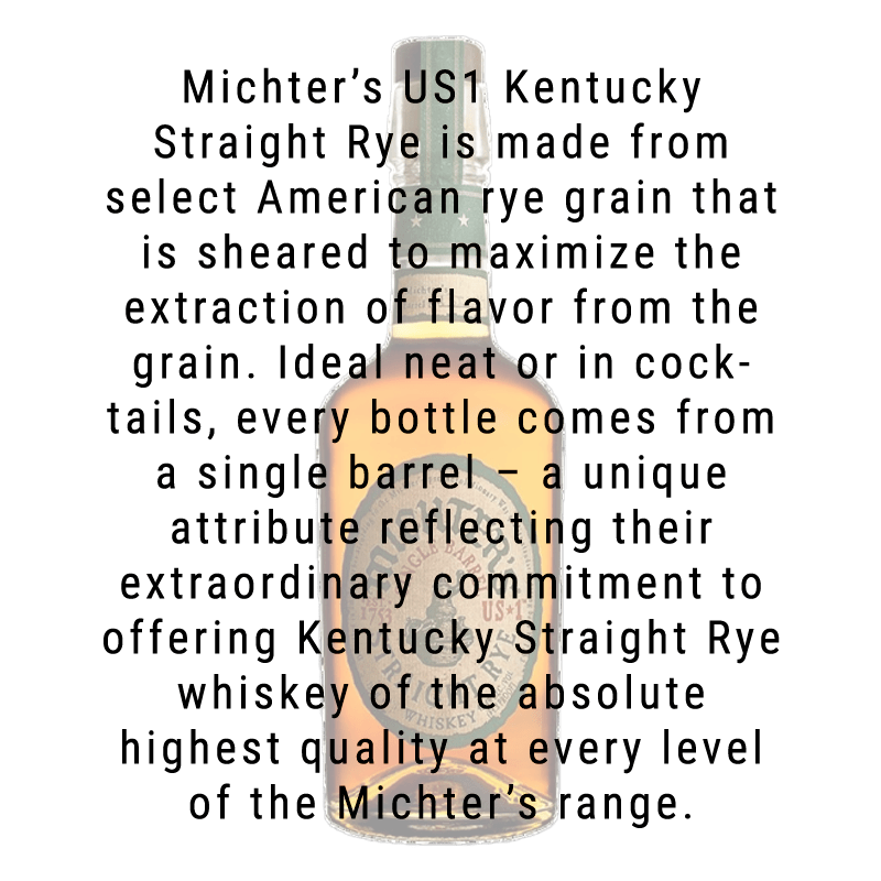 Michter's Kentucky Straight Rye Whiskey 750mL