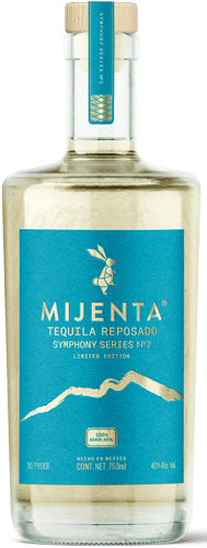 Mijenta Symphony Series No. 2 Tequila bottle featuring elegant design and limited-edition label.