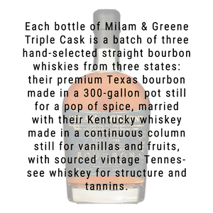 
            
                Load image into Gallery viewer, Milam &amp;amp; Greene Triple Cask Straight Bourbon Whiskey 750mL
            
        