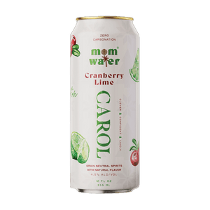 Mom Water Carol - Cranberry Lime Cocktail 12.oz 4 Pack