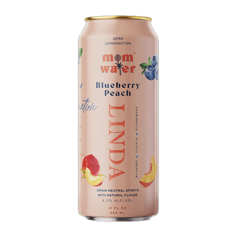 Mom Water Linda - Blueberry Peach Cocktail 12.oz 4 Pack