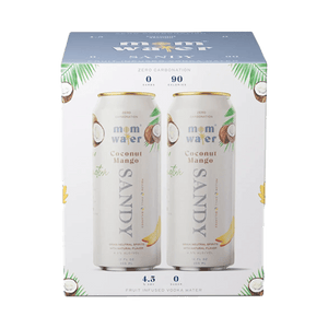 Mom Water Sandy - Coconut Mango Cocktail 12.oz 4 Pack