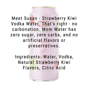 Mom Water Susan - Strawberry Kiwi Cocktail 12.oz 4 Pack