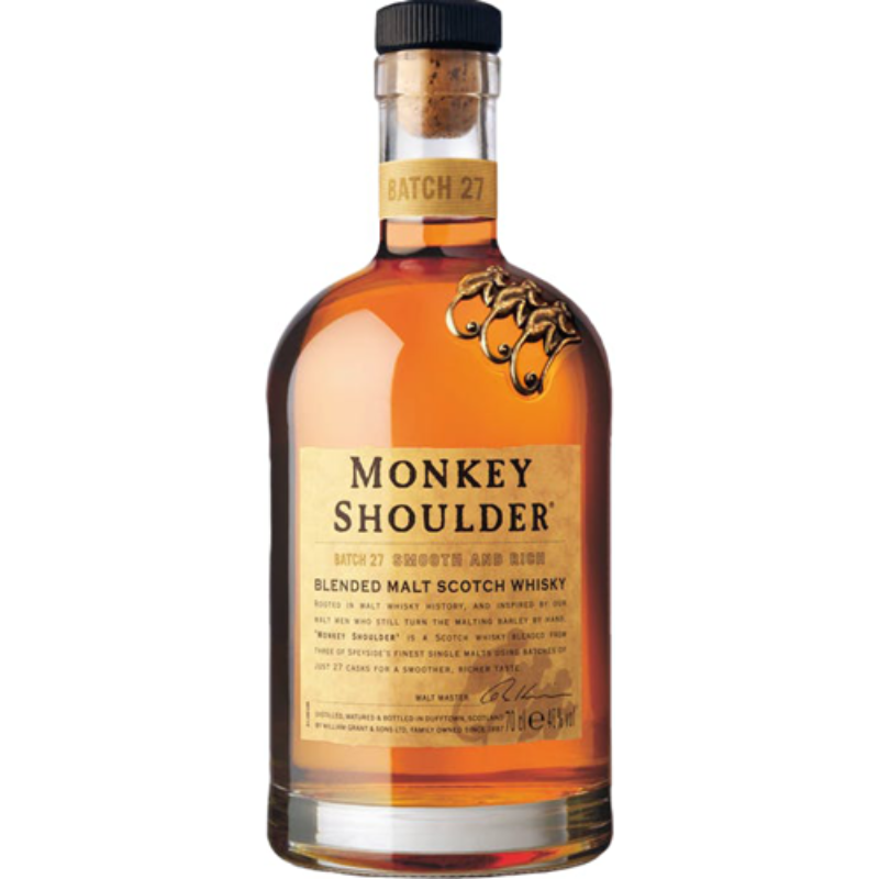 Monkey Shoulder Scotch Whisky – 700ml Bottle – Smooth Blended Scotch