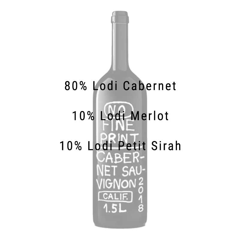 No Fine Print 2019 Cabernet Sauvignon 750mL