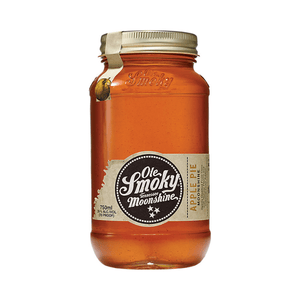 Ole Smoky Apple Pie Flavored Moonshine 750ml bottle with a cinnamon apple pie flavor, 70 proof.