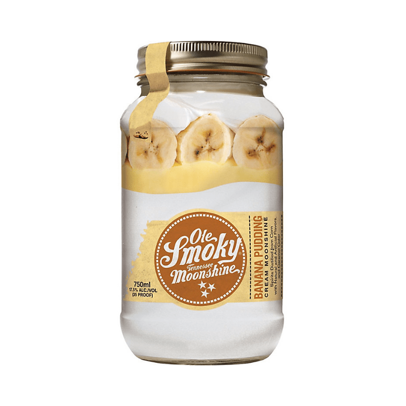 Ole Smoky Banana Pudding Cream Moonshine 35 750ml Bottle with Smooth Banana Flavor