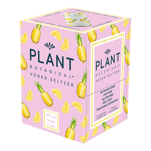 Plant Botanical Vodka Seltzer Pineapple Lemonade 12.oz 4 Pack