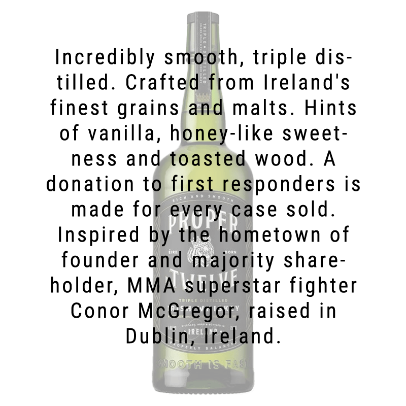 Proper Twelve Irish Whiskey 750mL