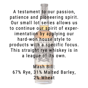 Redwood Empire Van Duzen Straight Rye Whiskey 750mL