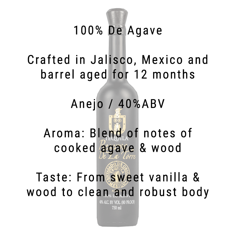 Reserva De La Torre Anejo Tequila 750ml