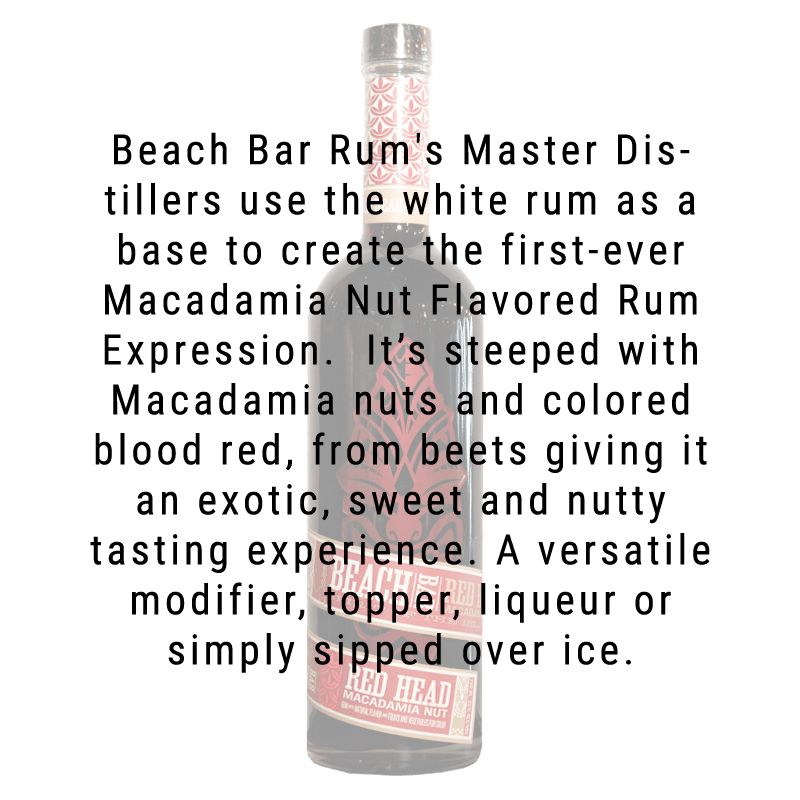 Sammy's Beach Bar Red Head Macadamia Nut Rum 750mL