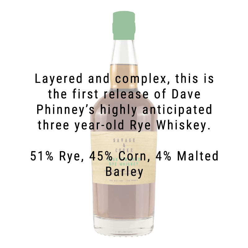 Savage & Cooke Cask Finished Rye Whiskey 750ml