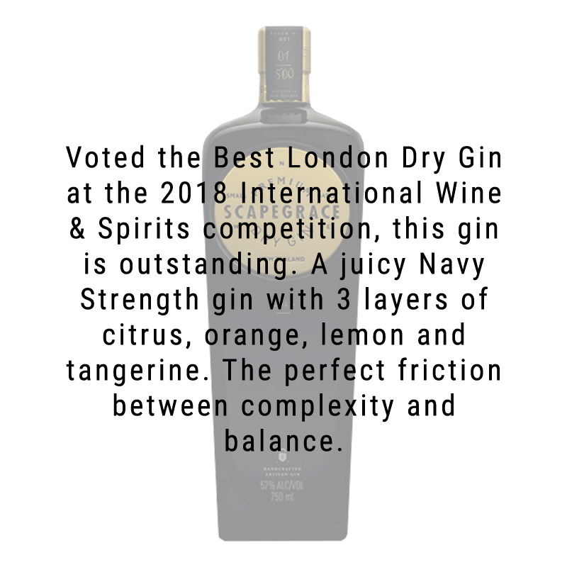 Scapegrace Gin Gold 750ml