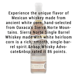Sierra Norte Native Oaxacan White Corn Whiskey 750mL