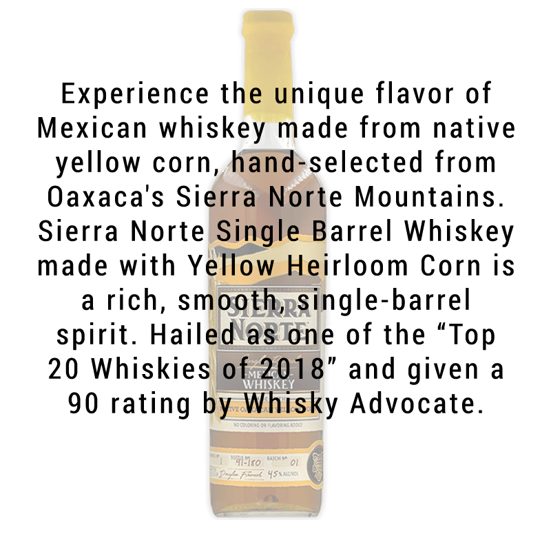 Sierra Norte Native Oaxacan Yellow Corn Whiskey 750mL