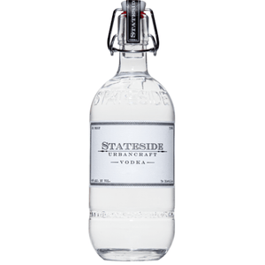 Stateside Vodka bottle showcasing premium American craftsmanship with a smooth finish.