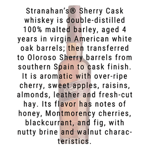 Stranahan's Sherry Cask Single Malt Whiskey 750mL