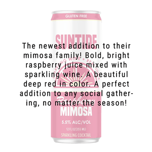 
            
                Load image into Gallery viewer, Suntide Raspberry Mimosa 12.oz 4 Pack
            
        