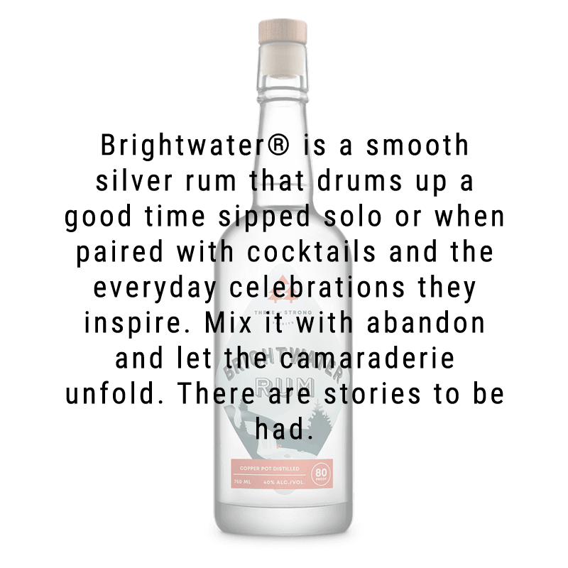 Three of Strong Spirits Brightwater Rum 750mL