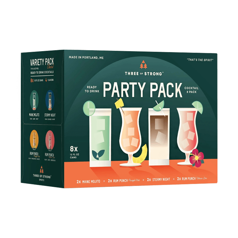 Three of Strong Spirits Party Pack 8 pack 12.oz