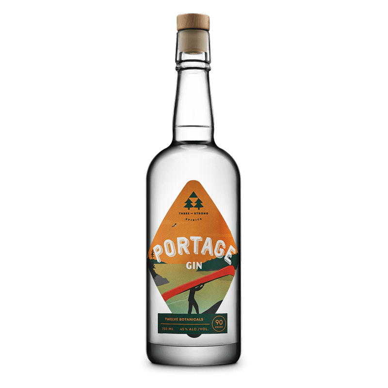 Three of Strong Spirits Portage Gin 750mL