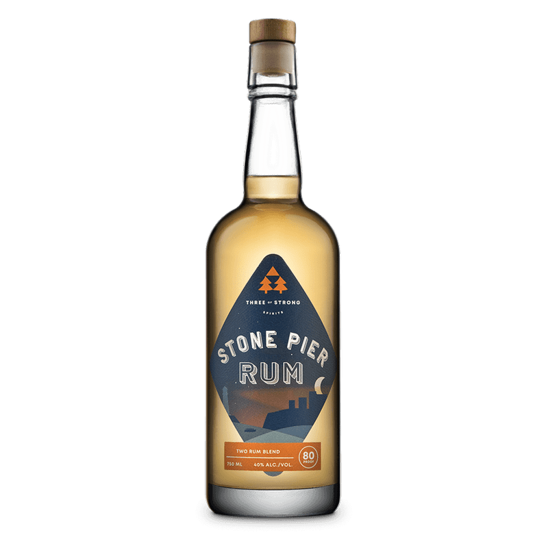 Three of Strong Spirits Stone Pier Rum 750mL