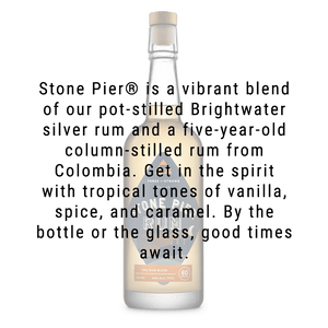 Three of Strong Spirits Stone Pier Rum 750mL