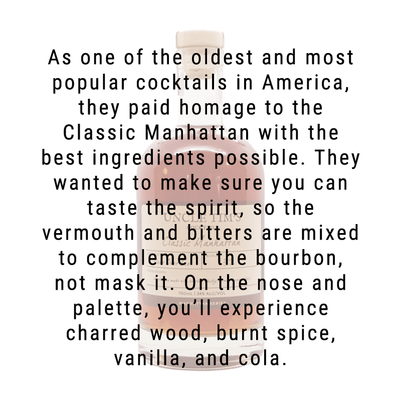 
            
                Load image into Gallery viewer, Uncle Tim&amp;#39;s Cocktails Classic Manhattan 750mL
            
        