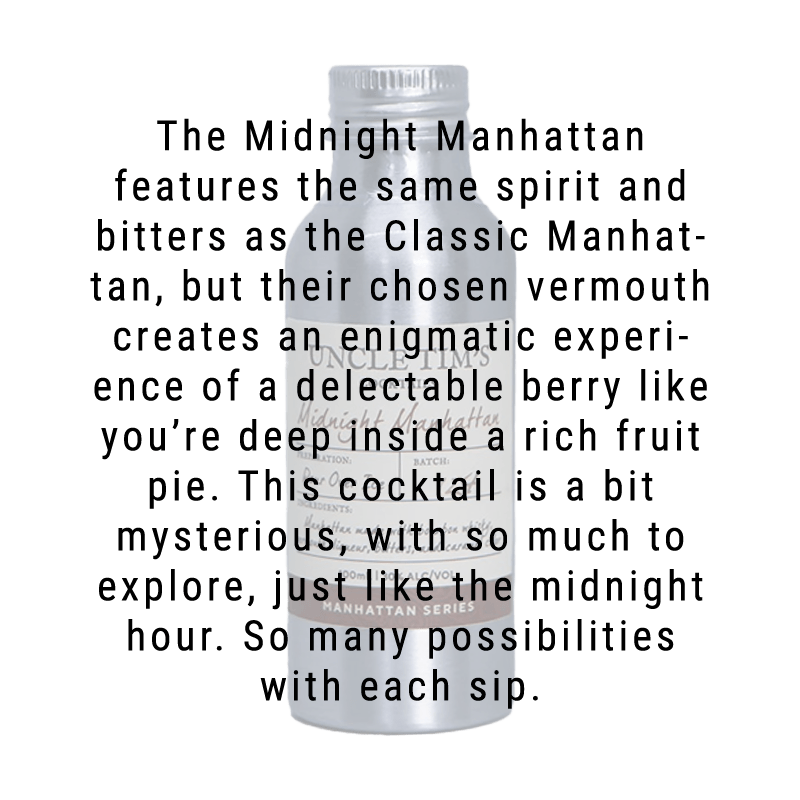 Uncle Tim's Cocktails Midnight Manhattan 100mL Aluminum