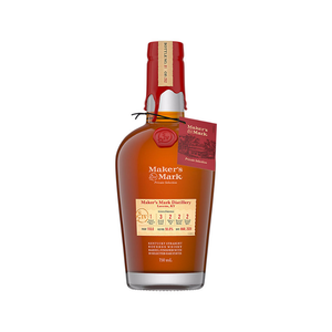 Bottle of Maker's Mark Straight Bourbon Private Select 112.1 750ml showcasing premium whiskey craftsmanship